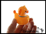 Cute Spring Animal Shaped Kawaii 2" Rubber Ducks - Rubber Duckies Baby Ducklings - Cute Novelty Prize Reward Giveaway Easter