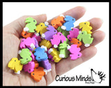 Bunny Erasers - Tiny Easter Bunnies - Cute Mini Erasers - Bulk Animal Novelty Party Favors, School Supplies, Egg Fillers