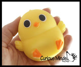NEW - Easter Themed Creamy Doh Filled Squeeze Stress Balls - Chick, Egg, Bunny - Sensory, Stress, Fidget Toy