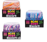 IN STOCK  - NeeDoh Jumbo SWIRL Nice Cube Berg Ice Sugar Ball - Thick Glue/Gel Stretch Ball - Ultra Squishy and Moldable Slow Rise Relaxing Sensory Fidget Stress Toy