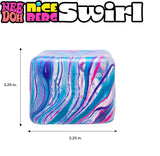 IN STOCK  - NeeDoh Jumbo SWIRL Nice Cube Berg Ice Sugar Ball - Thick Glue/Gel Stretch Ball - Ultra Squishy and Moldable Slow Rise Relaxing Sensory Fidget Stress Toy