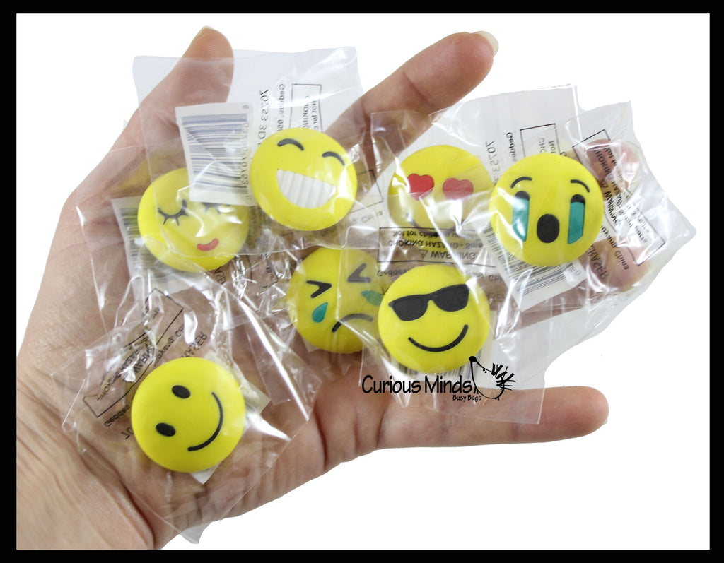 LAST CHANCE - LIMITED STOCK - Emoticon Erasers - Fun Novelty Toy - Functional Eraser School