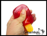 Generic Popsicle Sugar Ball - Thick Glue/Gel Stretch Ball - Ultra Squishy and Moldable Slow Rise Relaxing Sensory Fidget Stress Toy