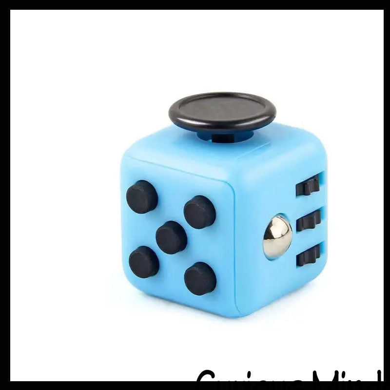 Cube Anti-stress on a Blue Background, Fidget Cube Simple Stress Editorial  Stock Image - Image of cube, spinner: 94657404