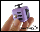 Fidget Cube Block  - Spinning Hand Fidget - Anxiety ADHD Spinner - Classroom and Office