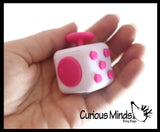 Fidget Cube Block  - Spinning Hand Fidget - Anxiety ADHD Spinner - Classroom and Office