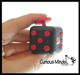 Fidget Cube Block  - Spinning Hand Fidget - Anxiety ADHD Spinner - Classroom and Office