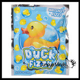 Fizzy Duck - Place Duck in Water and Watch it Fizz and Dissolve to Reveal a Surprise Mini Duck - Add Water Blind Bag Toy Fun Science Expanding Novelty Magic