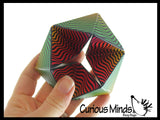 Infinity Flip and Fold Optical Illusion Fidget - Magic Endless Folding Fidget Toy - Flip Over and Over - Bend and Fold Crazy Shapes Puzzle - ADD Anxiety