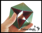 Infinity Flip and Fold Optical Illusion Fidget - Magic Endless Folding Fidget Toy - Flip Over and Over - Bend and Fold Crazy Shapes Puzzle - ADD Anxiety