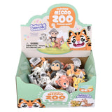Flocked Safari Animal Figurines - Soft Touch Collectible Play Figurines Pretend Play