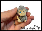 Flocked Safari Animal Figurines - Soft Touch Collectible Play Figurines Pretend Play