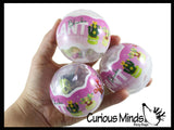 NEW - Mini Plant Succulent Flower Building Brick Block Set Toy - Cute Plastic Sphere Container Set