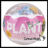 NEW - Mini Plant Succulent Flower Building Brick Block Set Toy - Cute Plastic Sphere Container Set