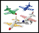 Soft Foam Plane Glider Toy - Paper Airplane Aviation - Indoor or Outdoor Play - Floats