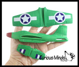 Soft Foam Plane Glider Toy - Paper Airplane Aviation - Indoor or Outdoor Play - Floats