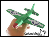 Soft Foam Plane Glider Toy - Paper Airplane Aviation - Indoor or Outdoor Play - Floats