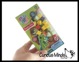 Foam Bitz - Block Building Toy - Sensory Fidget - Sticky Blocks - Crunchy Sound