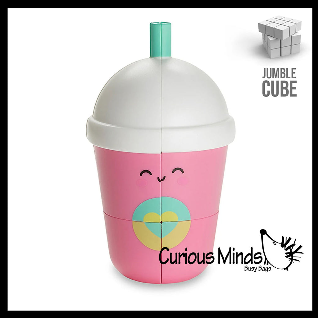 Top Trenz Frap Magic Jumble Cube - Puzzle CUBE Cute Frappe
