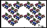 Friction Monster Truck Pull Back Racer Cars - Pullback Toy - Moves by Itself Friction Powered