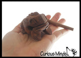 NEW - Tiny Wooden Frog Mini Drum Set - Percussion Set - Instrument for Kids Musical Toy