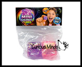 Mini Sugar Ice Cube Ball - Thick Glue/Gel Syrup Molasses Stretch Ball - Ultra Squishy and Moldable Slow Rise Relaxing Sensory Fidget Stress Toy Square Ice