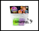 Mini Sugar Ice Cube Ball - Thick Glue/Gel Syrup Molasses Stretch Ball - Ultra Squishy and Moldable Slow Rise Relaxing Sensory Fidget Stress Toy Square Ice