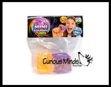 Mini Sugar Ice Cube Ball - Thick Glue/Gel Syrup Molasses Stretch Ball - Ultra Squishy and Moldable Slow Rise Relaxing Sensory Fidget Stress Toy Square Ice