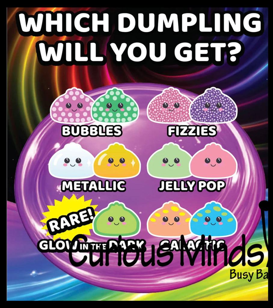 NEW - Mystery 3.5" Dumpling Dim Sum - 6 Different Fillings - Which Will You Get - Ultra Squishy Relaxing Sensory Fidget Stress Toy