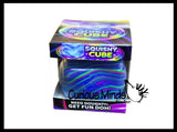 Fundoh Sugar Swirl Ice Cube Ball - Thick Glue/Gel Syrup Molasses Stretch Ball - Ultra Squishy and Moldable Slow Rise Relaxing Sensory Fidget Stress Toy Square Ice