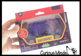 Retro Water Games - Push Button to Put Rings on Pegs - Hand Held Travel Arcade Game - Classic Video Game Themes