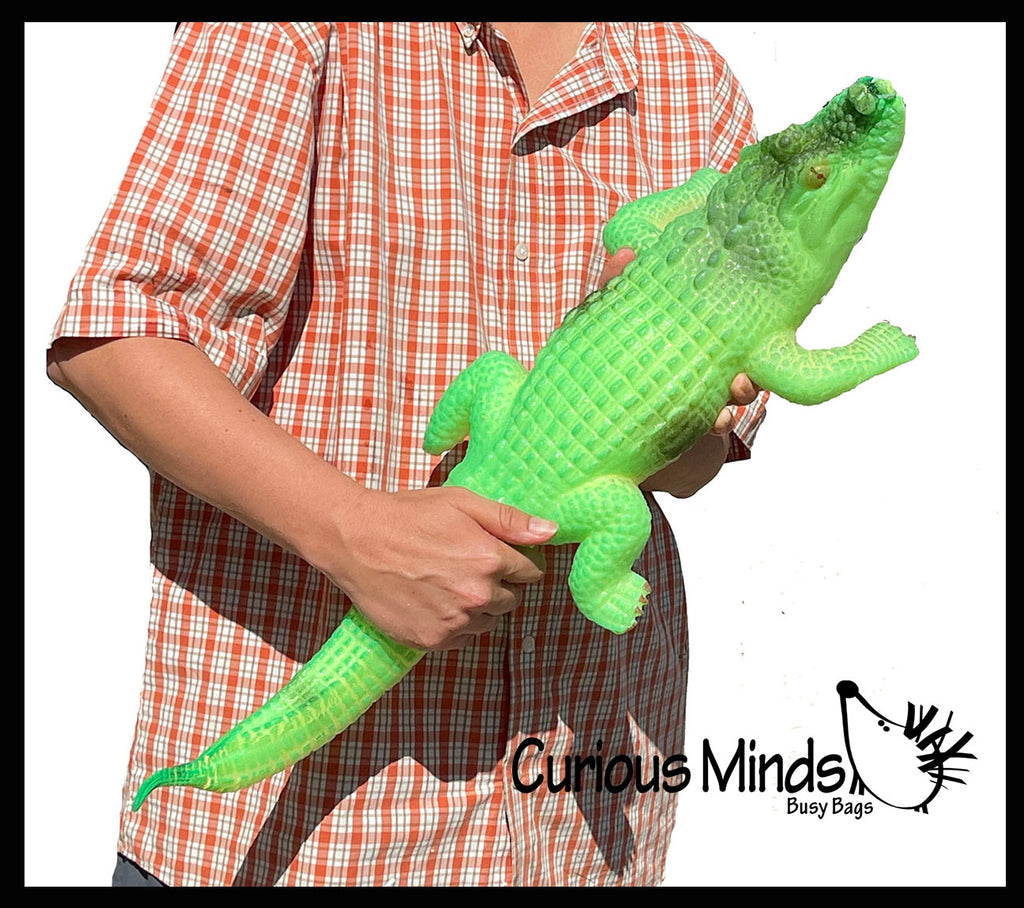 Jumbo Grow a Gator in Water - Add Water and it Grows up to 3ft - Alligator Crocodile Critter Toy