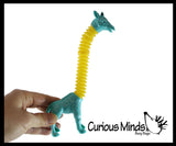 Cute Giraffe Neck Pull and Pop Snap Animal Expanding Flexible Accordion Tube Toy - Free Play - Open Ended Fidget Toy