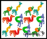Cute Giraffe Neck Pull and Pop Snap Animal Expanding Flexible Accordion Tube Toy - Free Play - Open Ended Fidget Toy