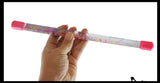 Glitter Baton - Twirling Wand for Dance, Parties, Liquid Motion Calm Down Fidget Water Sparkle Drip Timer
