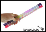 Glitter Baton - Twirling Wand for Dance, Parties, Liquid Motion Calm Down Fidget Water Sparkle Drip Timer
