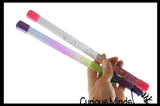 Glitter Baton - Twirling Wand for Dance, Parties, Liquid Motion Calm Down Fidget Water Sparkle Drip Timer