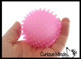 Glow in the Dark Spiky Doh Filled Stress Ball - Glob Balls - Squishy Gooey Shape-able Squish Sensory Squeeze Balls