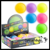 Glow in the Dark Doh Filled Stress Ball - Glob Balls - Squishy Gooey Shape-able Squish Sensory Squeeze Balls