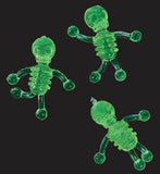 Halloween 216 Piece Glow in the Dark Sticky Body Parts Toy Set -  Sticky Tumbling Skeletons - Sticky Eyes - Glow Sticky Hands - Witch Fingers -  Trick or Treat (18 Dozen)