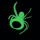 Spider Rings - Glow in the Dark Novelty Jewelry for Kids - Halloween Prize Toy Trick or Treat Favor