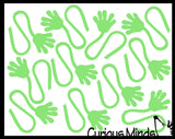Halloween 216 Piece Glow in the Dark Toy Set -  Glow Sticky Hands - Spider Rings Trick or Treat (18 Dozen)