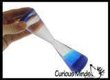 Goblet Liquid Dripping Timer - Calm Down Jar - Soothing and Calming Motion - Liquid Timer Sensory Office Toy - Visual Stimulation