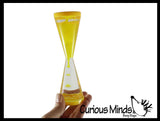 Goblet Liquid Dripping Timer - Calm Down Jar - Soothing and Calming Motion - Liquid Timer Sensory Office Toy - Visual Stimulation