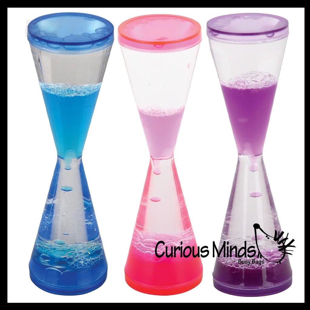 Goblet Liquid Dripping Timer - Calm Down Jar - Soothing and Calming Motion - Liquid Timer Sensory Office Toy - Visual Stimulation