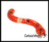 Jumbo Gross Worm - Large Squishy Sensory Gooey Fidget Toy - Filled with Bugs and Maggots