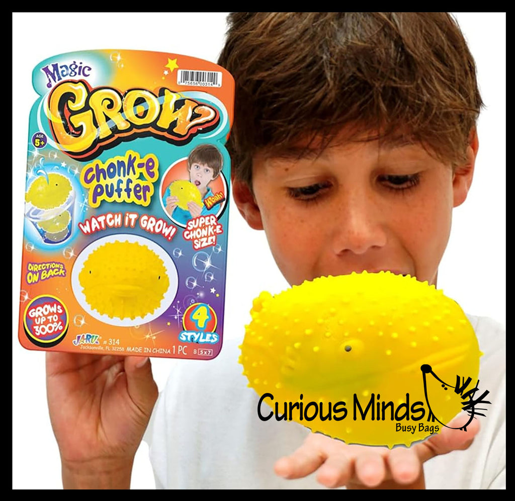 Soak and Grow a Stress Ball Animal - Soak in Water to Expand - Squishy Gooey Squish Sensory Squeeze Balls