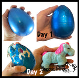 Jumbo Hatch and Grow a Unicorn Egg in Water - Add Water and it Grows - Girl Critter Toy Bath - Soak in Water and It Expands