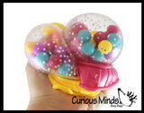 Gumball Machine Molecule Ball - Squishy Fidget Ball - Unique Fun Stress Ball Filled with Squishy Balls