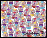 Gumball Machine Molecule Ball - Squishy Fidget Ball - Unique Fun Stress Ball Filled with Squishy Balls